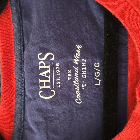 CHAPS BRAND MENS SHORT SLEEVES HENLEY TEE-SHIRTS BUNDLE OF 2 SIZE LARGE - Picture 3 of 16